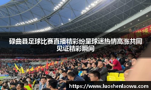 碌曲县足球比赛直播精彩纷呈球迷热情高涨共同见证精彩瞬间