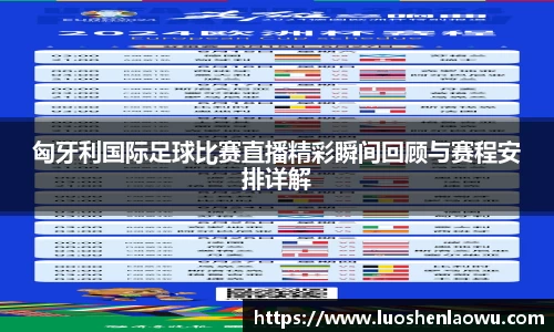 匈牙利国际足球比赛直播精彩瞬间回顾与赛程安排详解